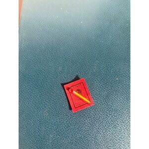 Vintage Big Chief Tablet Miniature Charm Red School Notebook Pencil 1 Inch